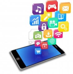 11654830-smart-phone-applications-on-a-white