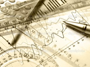 Graph, pen, rulers and calculator